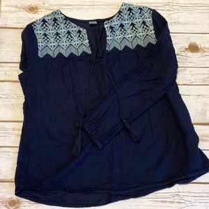 Old Navy Linen Pullover Top